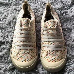 Vintage K9 Rocket Dog Slip On 8.5 multicolor heart